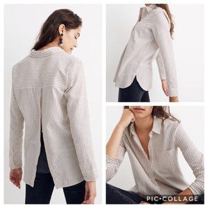 Madewell Flannel Ex-Boyfriend Button-Back Shirt